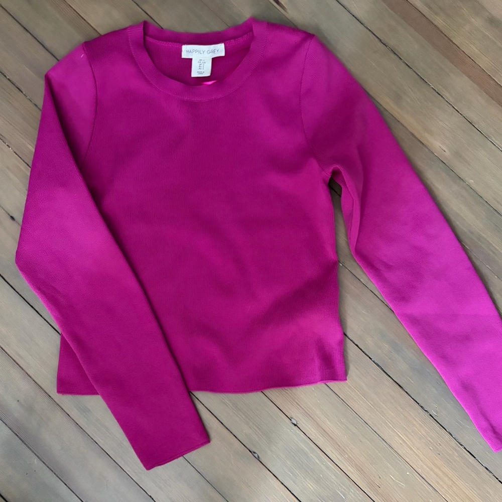 Fuchsia Long Sleeve Top